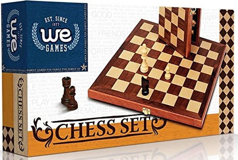 Chess Set - 11.5" Folding Walnut, Staunton Wooden 11-0111