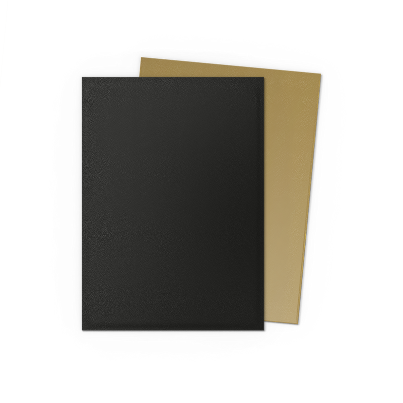 Dragon Shield Sleeves: Matte Dual Black & Gold
