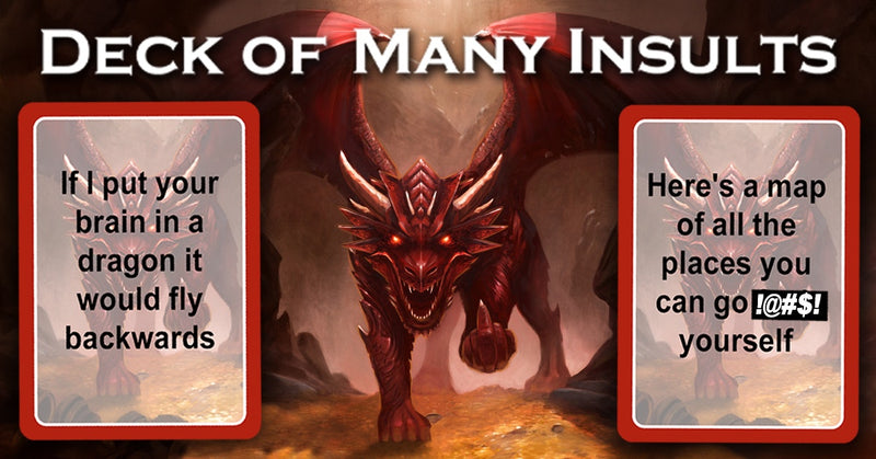 RPG Deck Of Many Insults