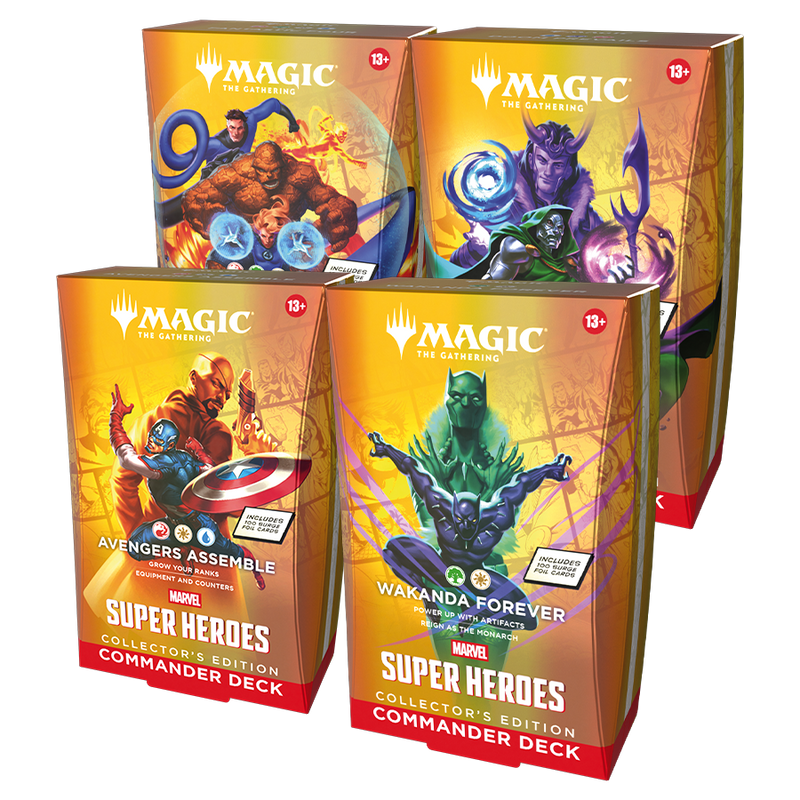 *Pre-Order* MTG Marvel Super Heroes Commander Deck Collector's Edition (Set of 4) *Releases June 26th*