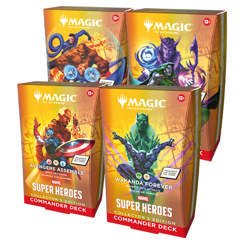 *Pre-Order* MTG Marvel Super Heroes Commander Deck Collector's Edition (Set of 4) *Releases June 26th*