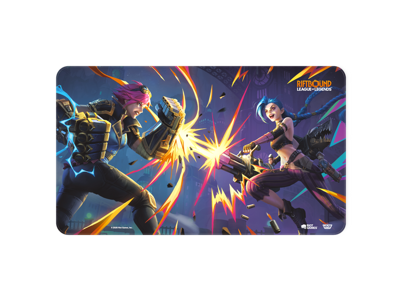 *Pre-Order* Riftbound TCG Vendetta Playmat Vi and Jinx *Releases Friday, July 31st, 2026*