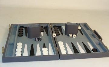 Backgammon 18" Grey Vinyl