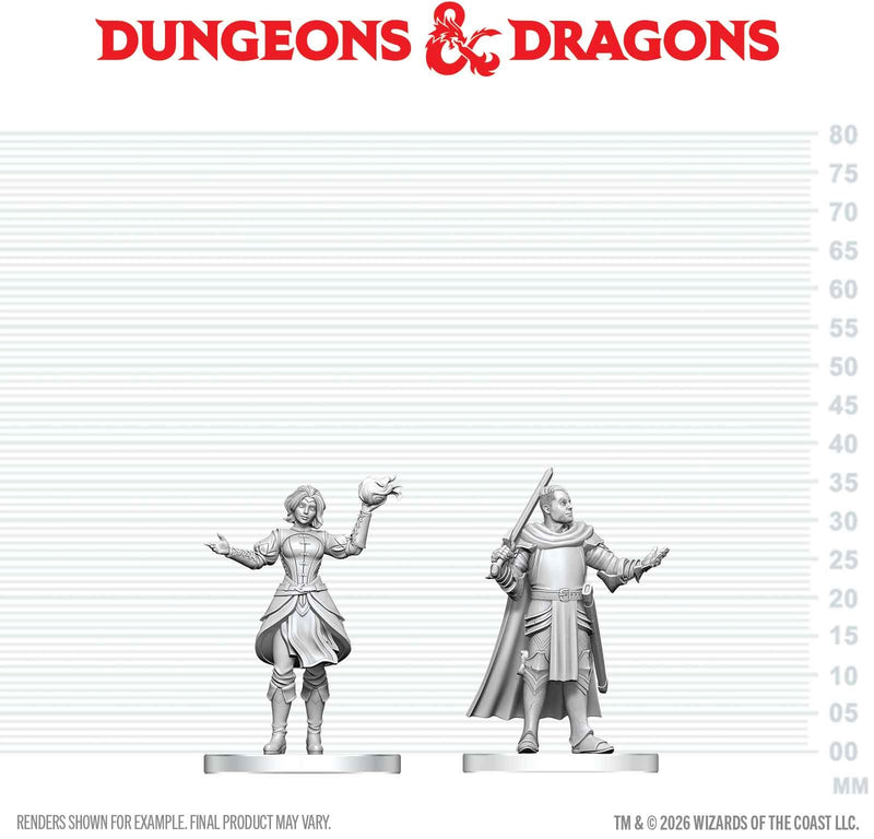 Wizkids Minis D&D 90904 Knight & Mage Apprentice