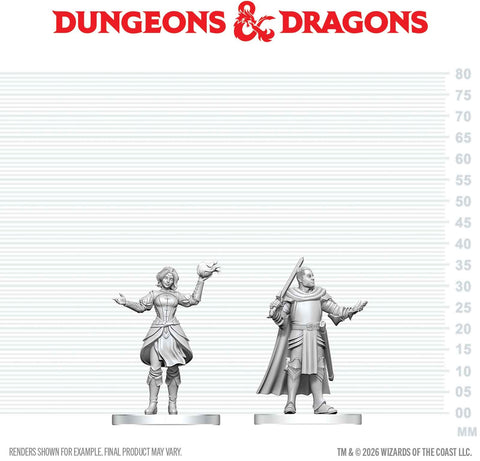 Wizkids Minis D&D 90904 Knight & Mage Apprentice