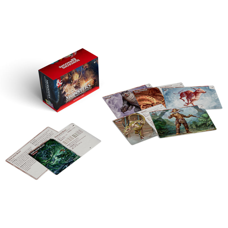 Dungeons and Dragons 5th Edition 2024 Reference Cards Monsters Mystical and Menacing