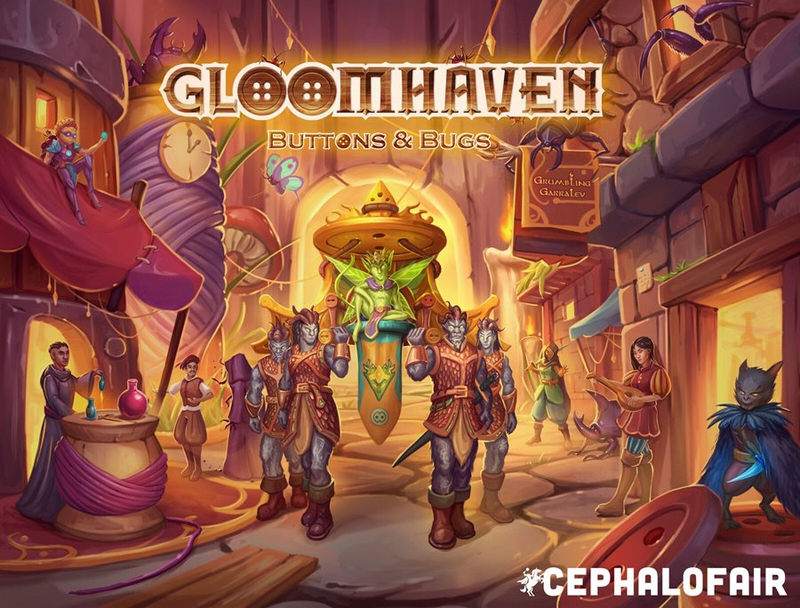 1PG Gloomhaven Buttons and Bugs