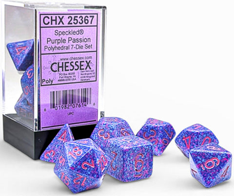 Chessex Poly Speckled Purple Passion