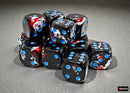 Chessex 12d6 Brush Dark Side/Blue