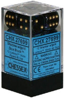 Chessex 12d6 Lustrous Shadow/gold