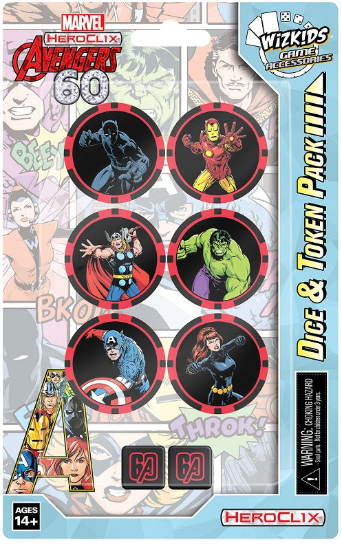 HeroClix Avengers 60th Anniversary Dice and Token Pack