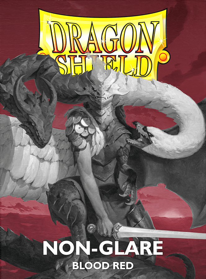 Dragon Shield Sleeves: Matte Blood Red Non-Glare