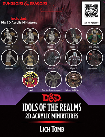 Wizkids D&D Idols of the Realms 2D Minis 94525 Lich Tomb