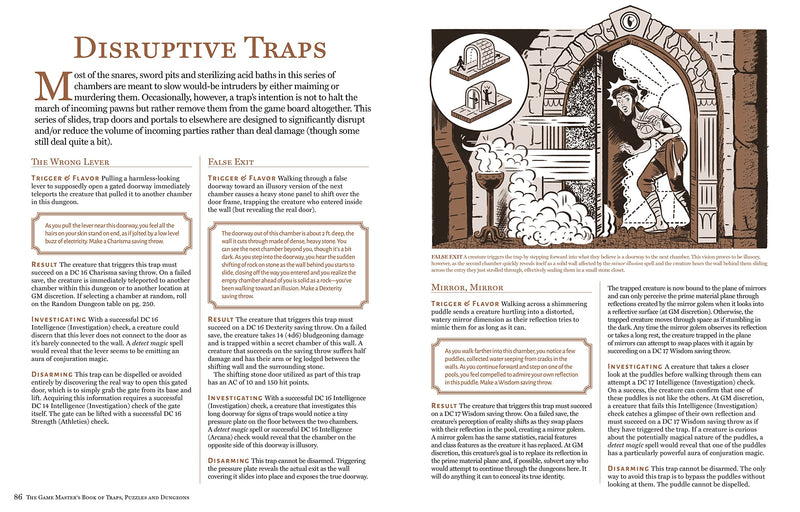 RPG The Game Master's Book Of Traps, Puzzles, And Dungeons