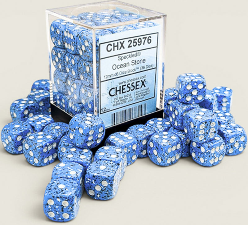 Chessex 36d6 Speckled Ocean Stone