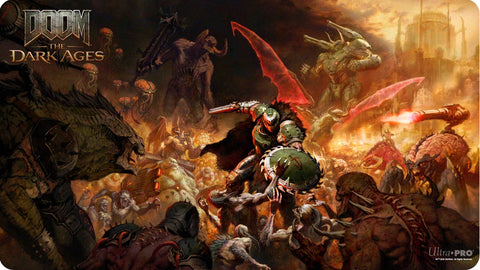 UP Playmat Doom the Dark Ages Battle Scene