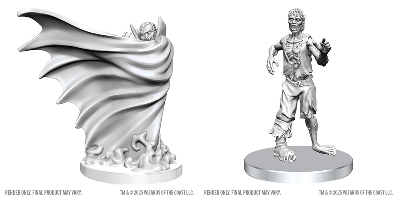 Wizkids Minis D&D 90813 Classic Vampire & Classic Zombie