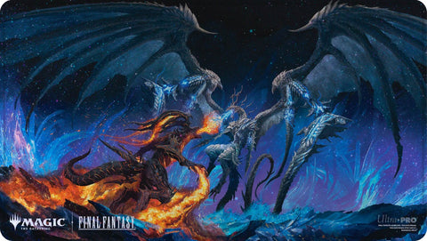 Playmat MTG Final Fantasy Holofoil - Bahamut & Ifrit
