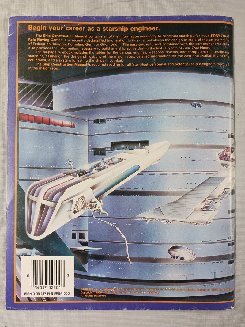 Used - RPG Star Trek RPG Second Edition - Ship Construction Manual
