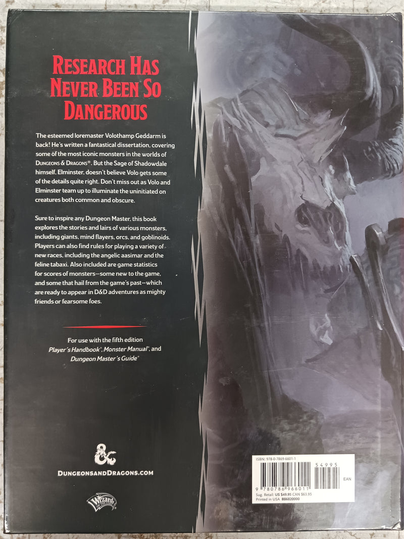 Used - RPG D&D 5e Volo's Guide To Monsters