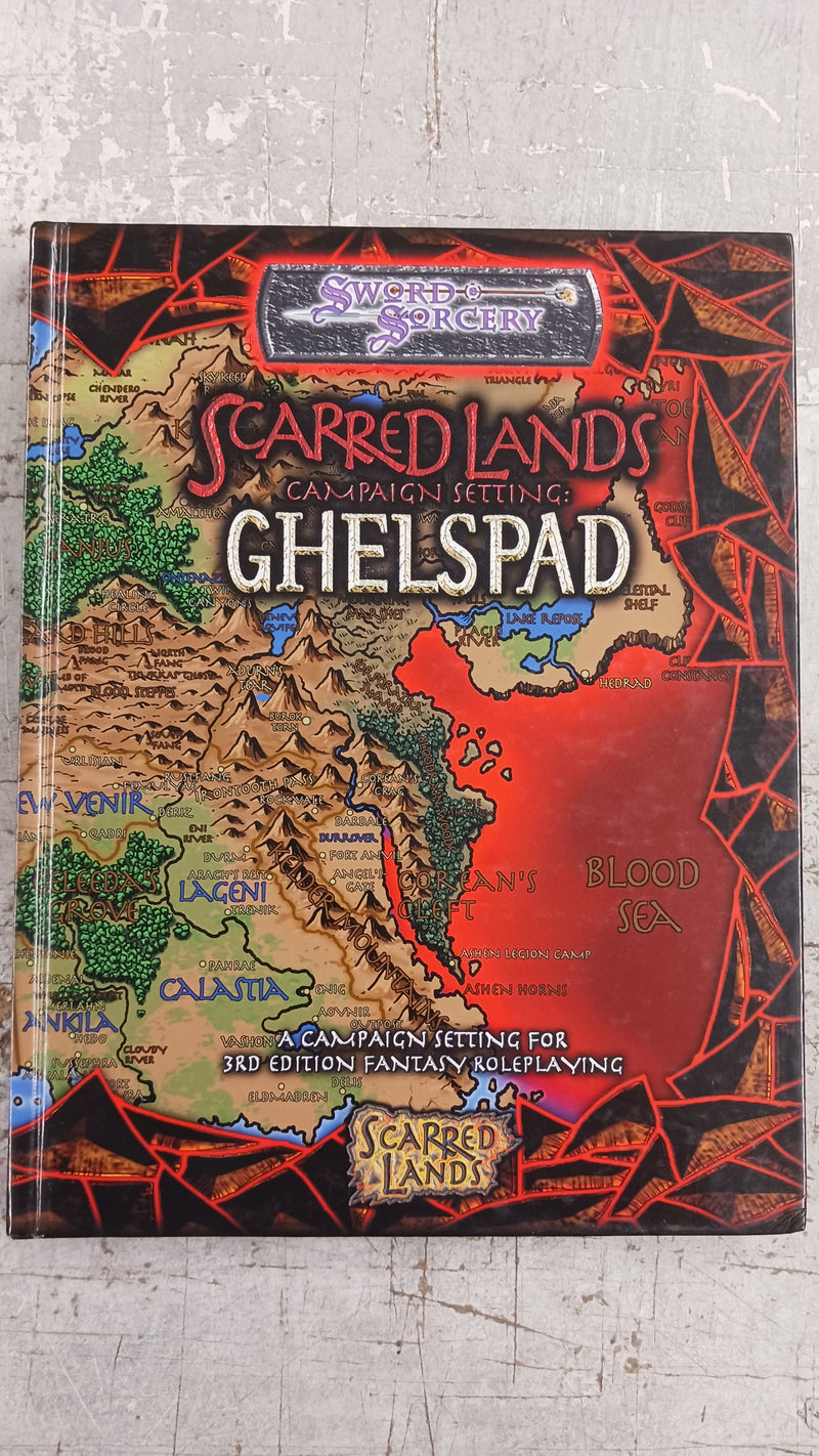 Used - RPG Sword & Sorcery Scarred Lands Campaign Setting: Ghelspad WW8325