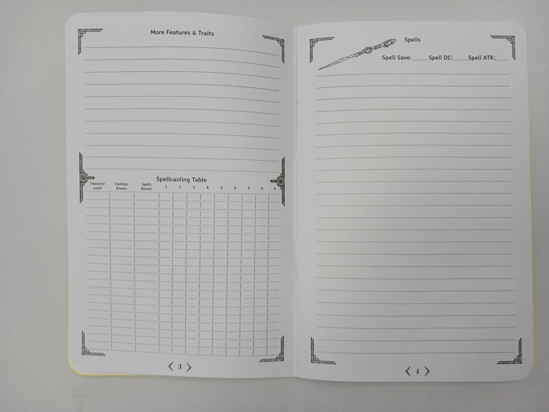 Dungeon Notes Hero's journals 3 Pack Green