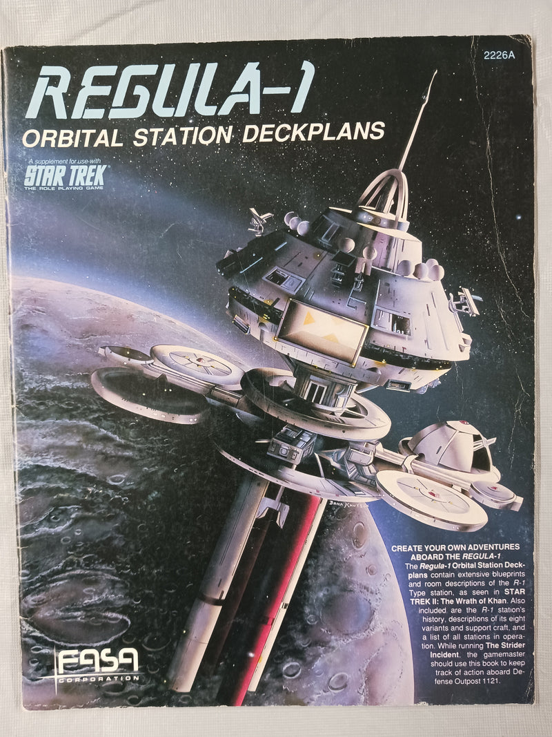 Used - RPG Star Trek RPG Second Edition - Regula-1 Orbital Station Deckplans