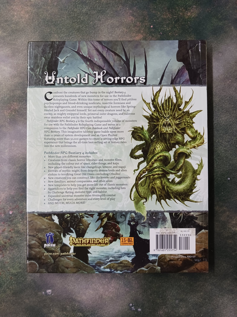 Used - RPG Pathfinder 1e Bestiary 4
