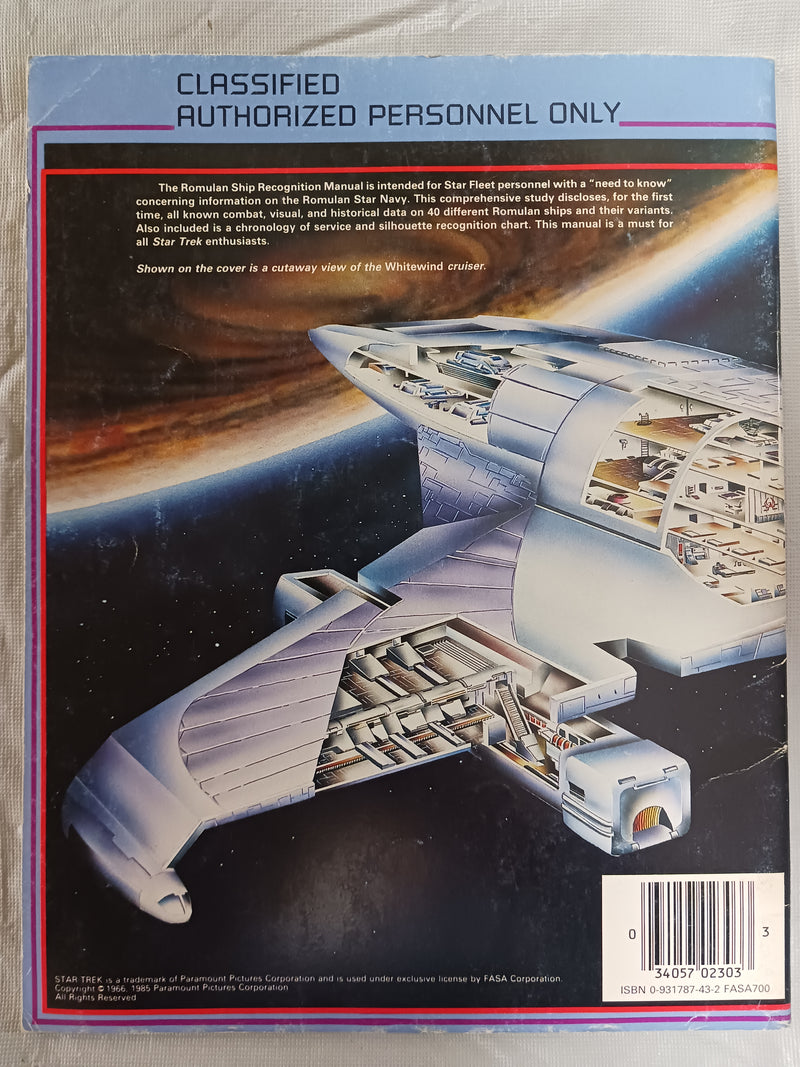 Used - RPG Star Trek RPG Second Edition - Romulan Ship Recognition Manual