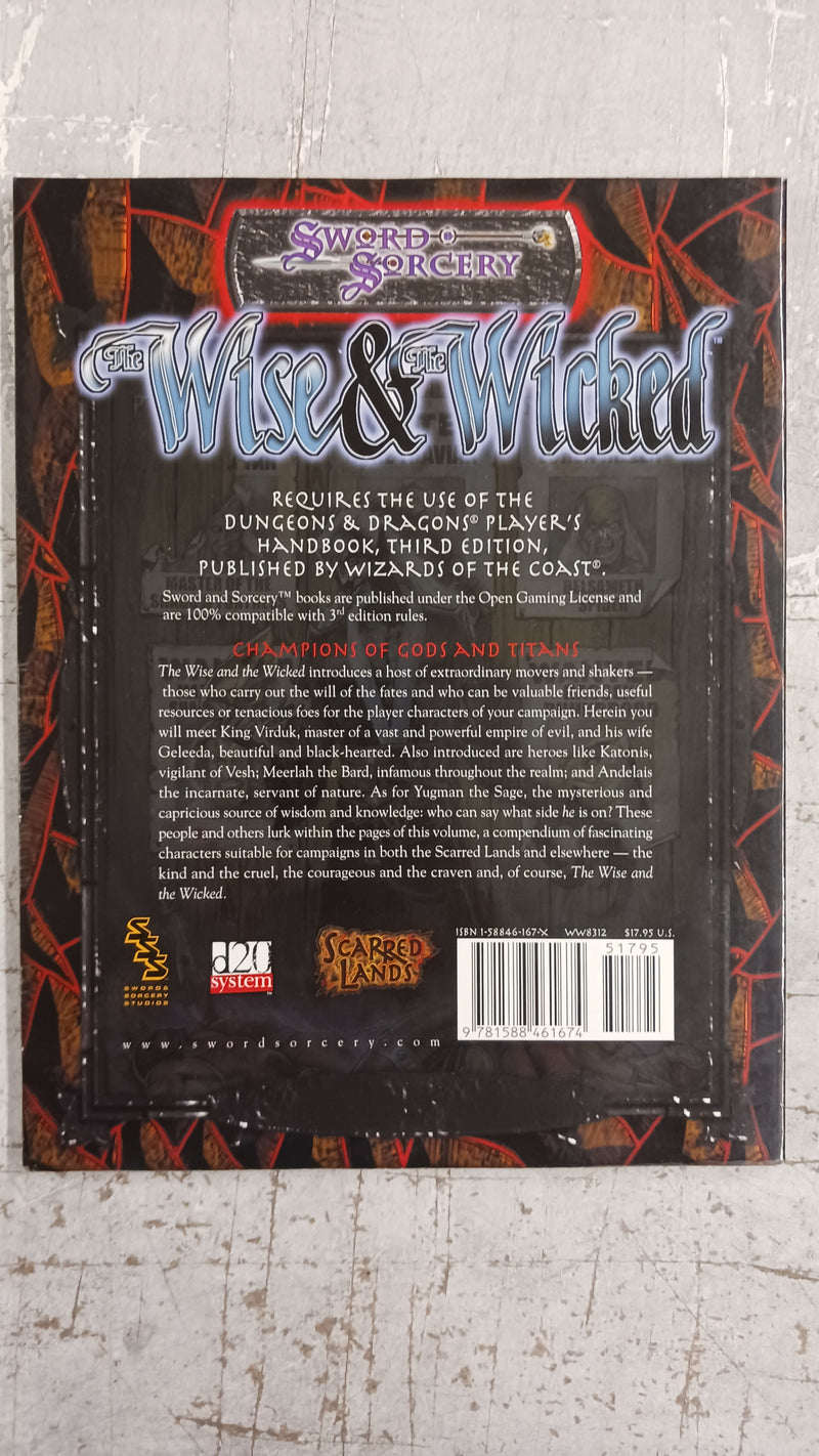 Used - RPG Sword & Sorcery The Wise And The Wicked WW8312