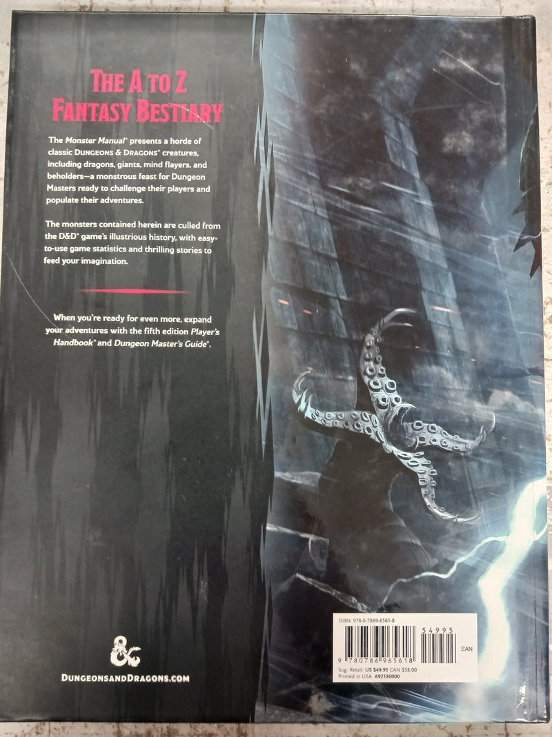 Used - RPG D&D 5e Monster Manual