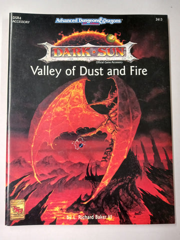 Used - RPG AD&D 2e Dark Sun Valley of Dust and Fire 2413