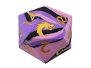 Old School Dice: Silicone 50mm D20 - Purple, Pink & Black