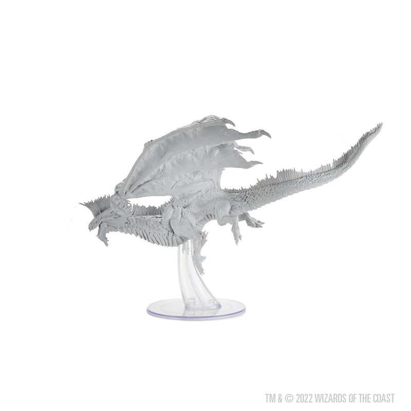 Wizkids Minis D&D 90566 Adult Silver Dragon Unpainted