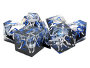 Old School Dice: Sharp Edged Poly Dice Set - Snowy Mountain