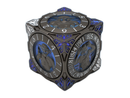 Old School Dice: 7 in 1 Dice Spinner: Dice Goblin - Matte Black with Blue