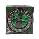 Old School Dice: 7 in 1 Dice Spinner: Dice Goblin - Matte Black with Green