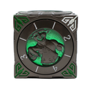 Old School Dice: 7 in 1 Dice Spinner: Dice Goblin - Matte Black with Green