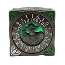 Old School Dice: 7 in 1 Dice Spinner: Dice Goblin - Matte Black with Green