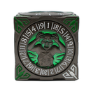 Old School Dice: 7 in 1 Dice Spinner: Dice Goblin - Matte Black with Green