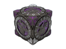 Old School Dice: 7 in 1 Dice Spinner: Dice Goblin - Matte Black with Purple
