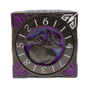 Old School Dice: 7 in 1 Dice Spinner: Dice Goblin - Matte Black with Purple