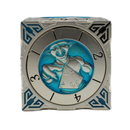 Old School Dice: 7 in 1 Dice Spinner: Dice Goblin - Silver with Teal