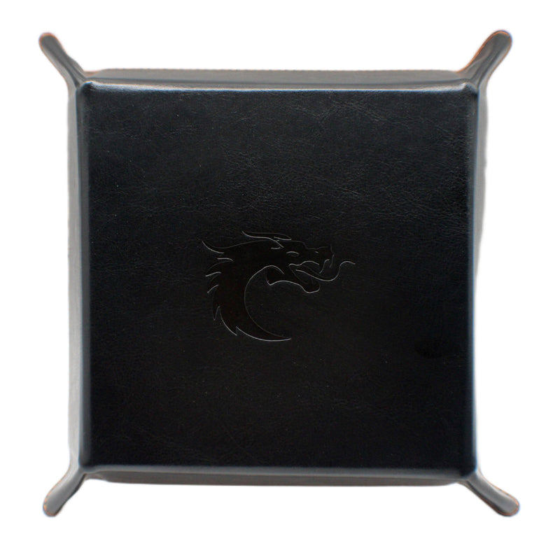 Old School Dice: Square Rolling Tray - Brown