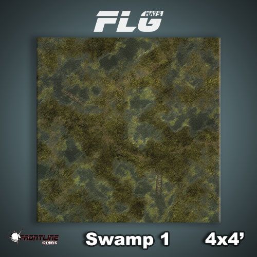 Frontline Gaming Mat 4'x4' Swamp 1