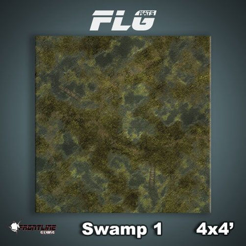 Frontline Gaming Mat 4'x4' Swamp 1