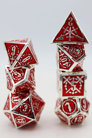 Crossed Swords: Sword Of Hearts - RPG Metal Dice Set