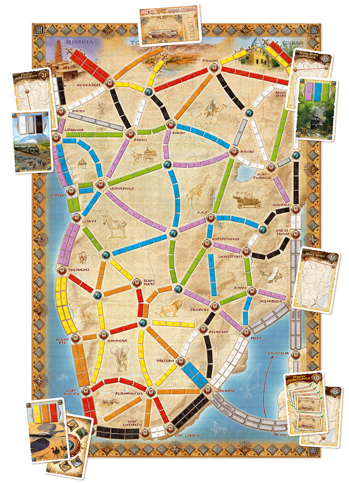 Bg Ticket To Ride Map 3 Africa