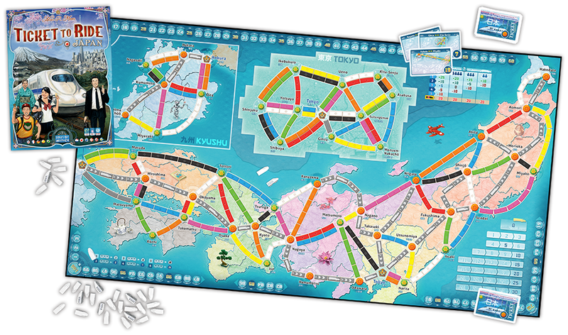 Bg Ticket To Ride Map 7 Japan & Italy