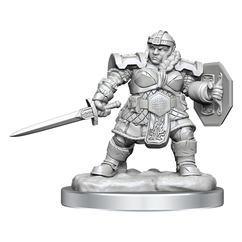 Wizkids Minis D&D 90406 Dwarf Fighter Female